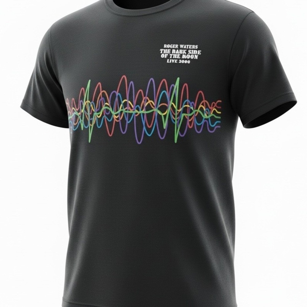 VTG 2006 Roger Waters Dark Side of the Moon Tour Pink Floyd Black T-Shirt L Band